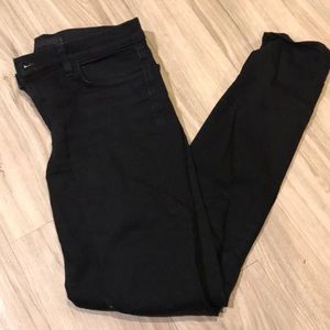 Black mid rise J Brand jeans
